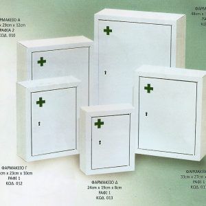 Wall-mounted Metal Pharmacy of Various Dimensions